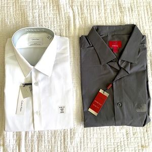 Men’s Slim Fit Dress Shirts -Calvin Klein & Alfani